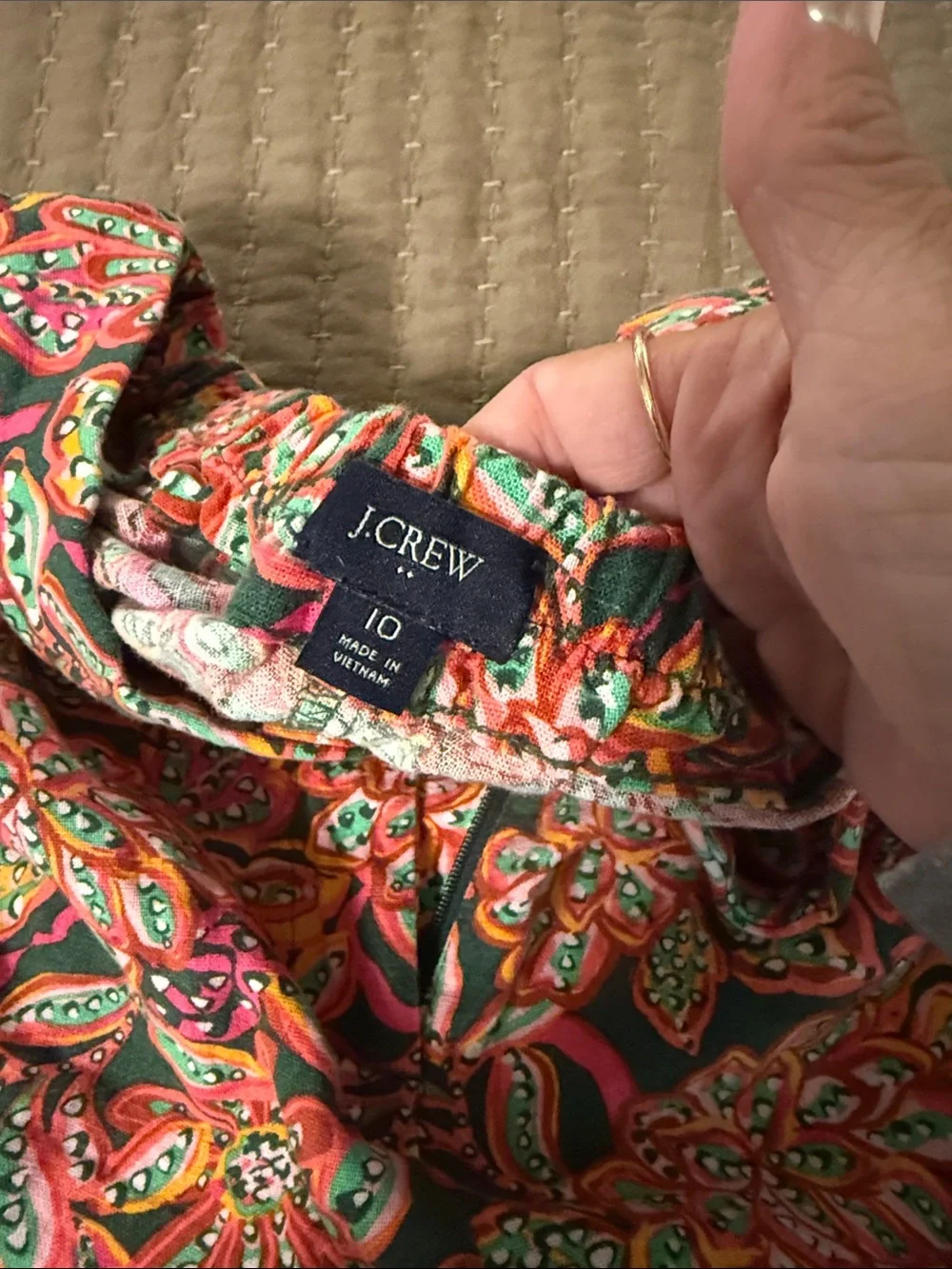 J. Crew bright floral